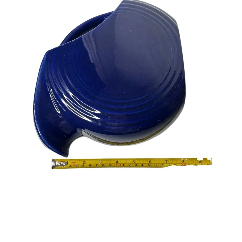 Fiesta Disk Pitcher Large‎ Cobalt Blue Excellent Art Deco Concentric Rings